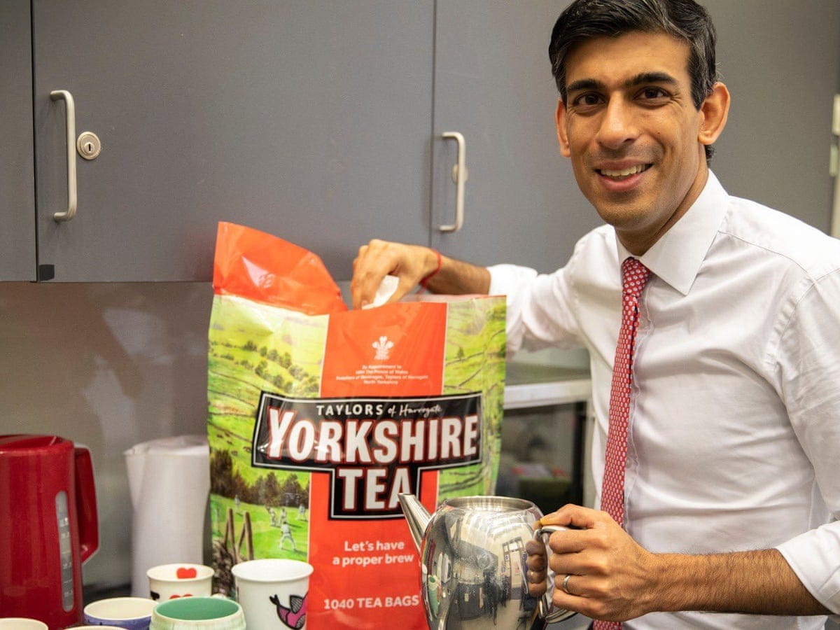 Yorkshire Tea calls for truce after chancellor tweet attracts abuse | Rishi  Sunak | The Guardian