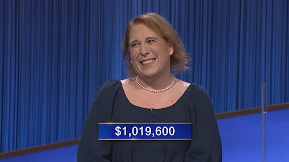 Jeopardy!' Champ Amy Schneider Surpasses $1 Million in Total Winnings