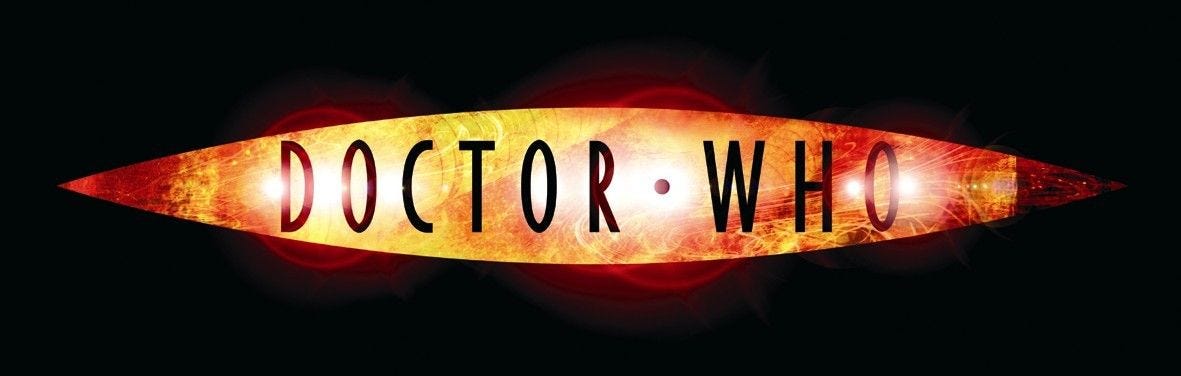 This image shows Doctor Who's onscreen banner from Series 1-4 (2005-2009), now known as the RTD 1 Era (after then-showrunner Russell T. Davies).