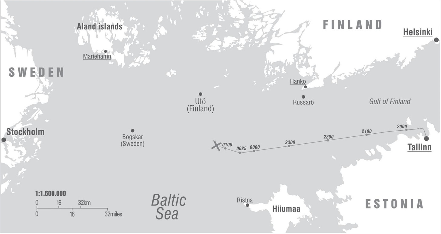 (Pg. 15) The Hole: Another Look at the Sinking of the Estonia Ferry on September 28, 1994, by Drew Wilson.