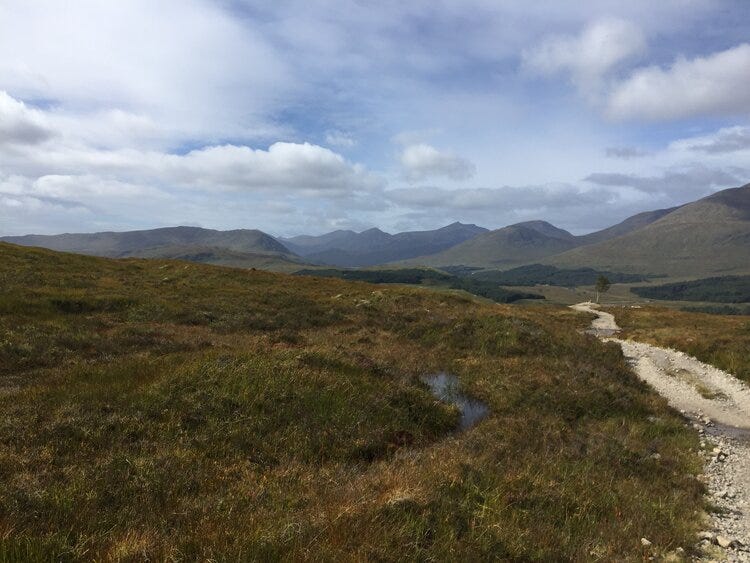 A stunning view captured when walking the West Highland Way in September, 2019.