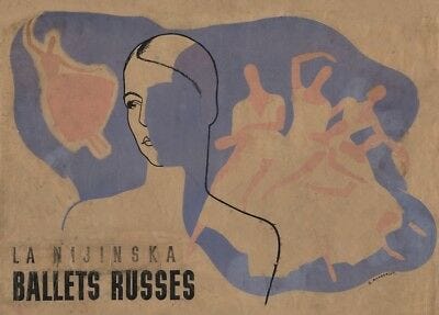 Les Biches Le Train Bleu by Nijinska for Ballet Russes. Art Deco Ballet  Poster | eBay