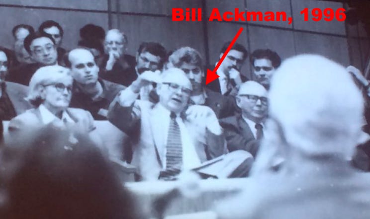 20 years ago, Bill Ackman asked Warren Buffett and Charlie Munger ...