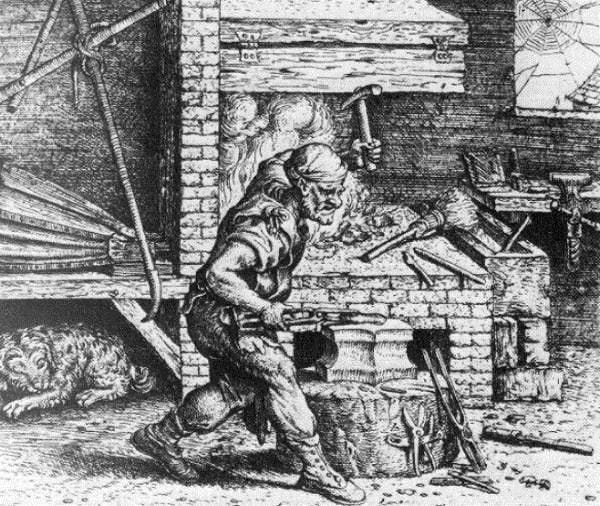 Period Sketches, Paintings and Photos of Blacksmiths | Painting, Woodcut,  Blacksmithing