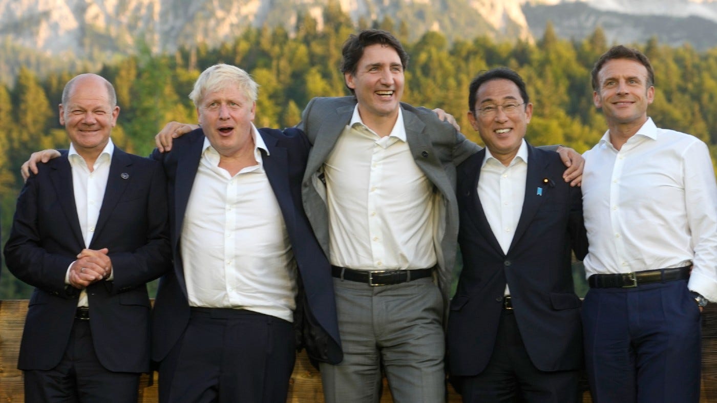 G7 leaders joke about stripping to outdo bare-chested Putin | The Hill