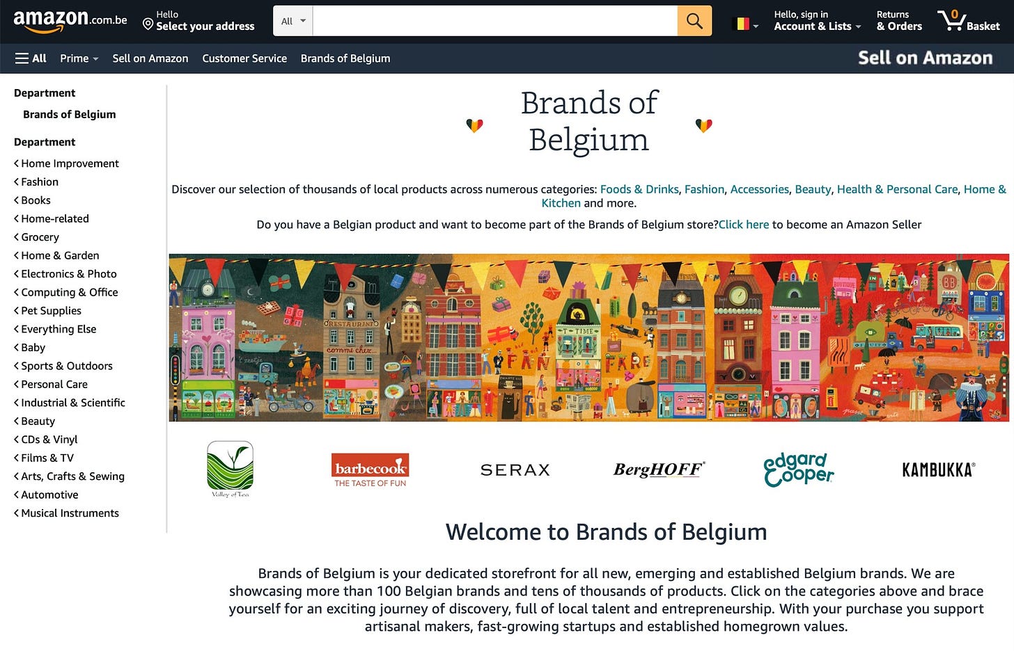Amazon 'Marcas de Bélgica'