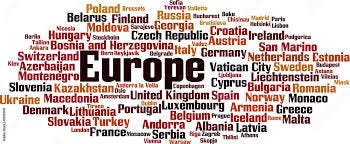 Countries in Europe word cloud concept. Vector illustration Stock Vector |  Adobe Stock