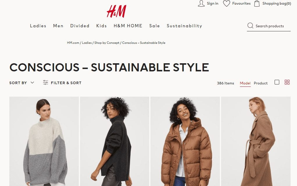 H&M - Ethical Clothing UK