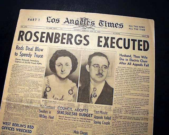 Rosenbergs are executed