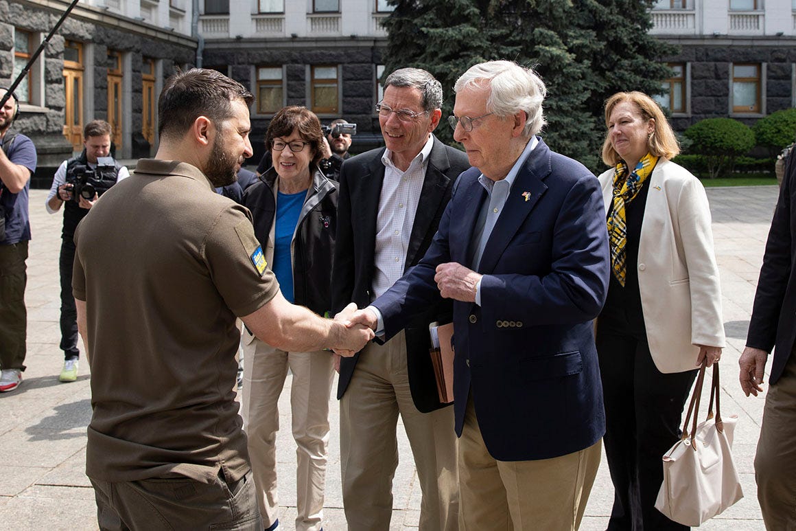 McConnell takes on MAGA with Ukraine visit - POLITICO