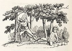 File:Robin Hood and guy of Gisborne Bewick 1832.jpg