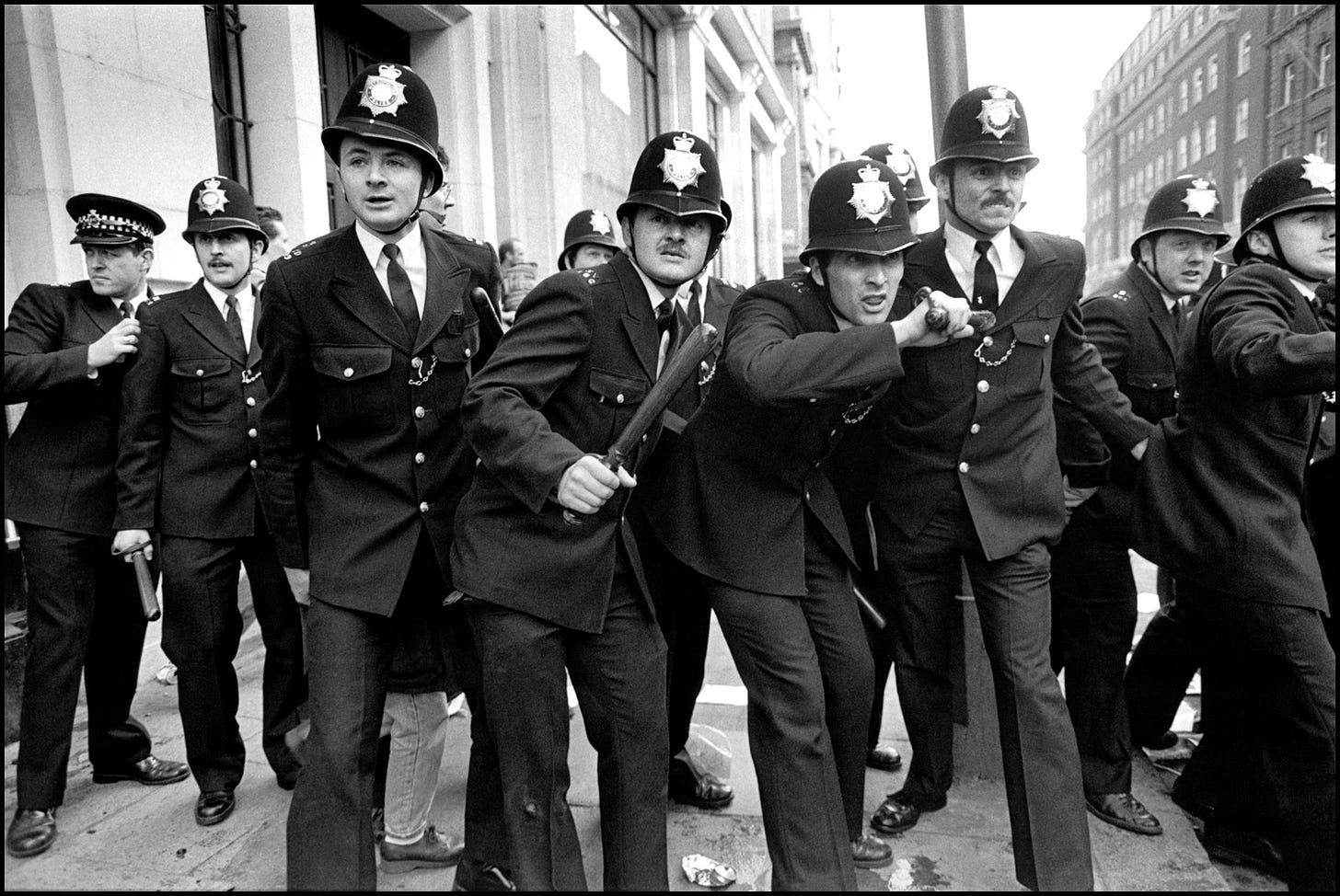 Poll Tax Riots. Trafalgar Square, 1990. - Photo © Andrew Moore.