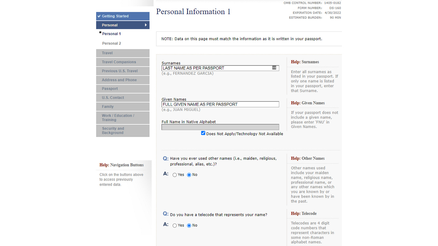 F-1 Visa India DS-160 Application Fall 2022