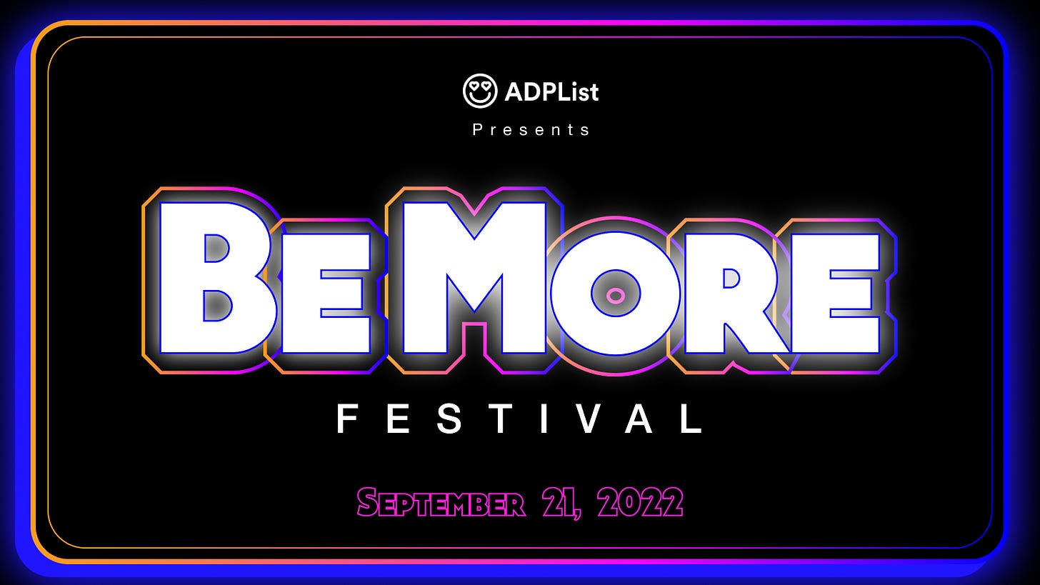 ADPList BeMore Festival 2022