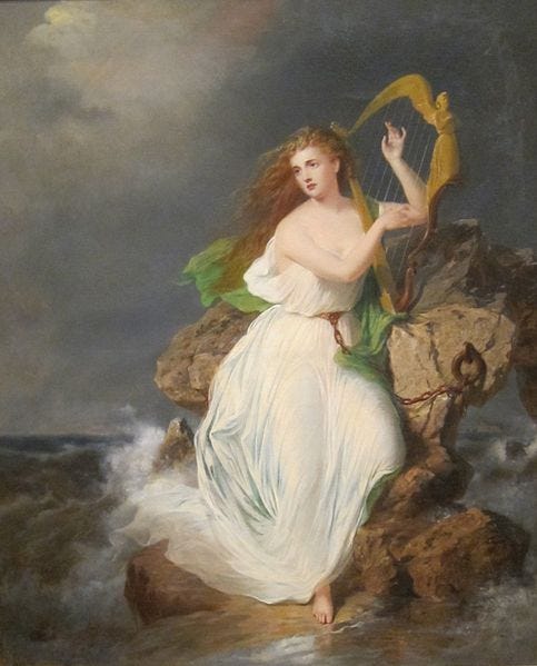 File:'The Harp of Erin', oil on canvas painting by Thomas Buchanan Read.JPG
