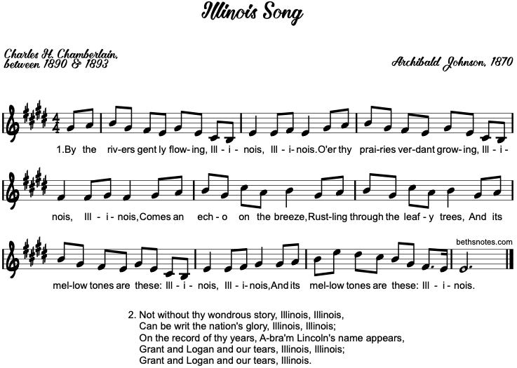 Illinois Song - Beth&#39;s Notes