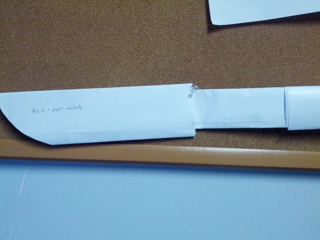 paper machete