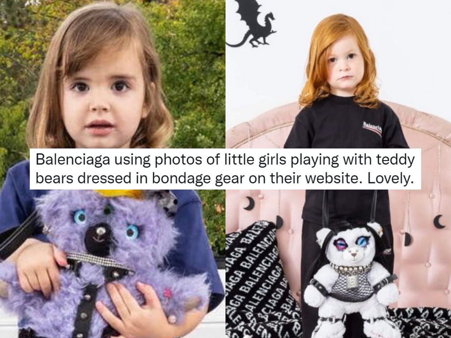 Balenciaga Issues An Apology After A 'Disturbing' Campaign With Children  And 'Bondage' Teddies