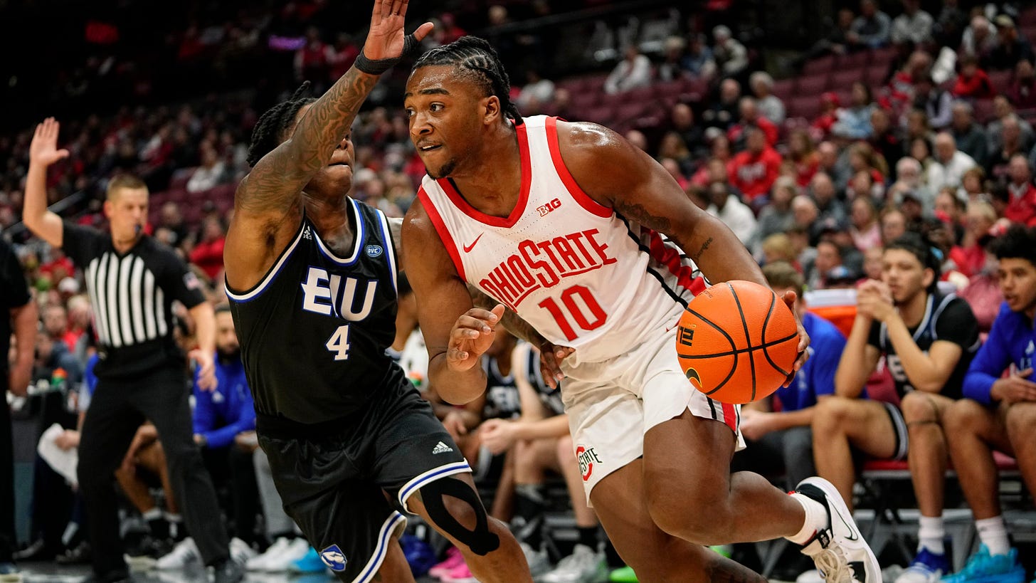 Brice Sensabaugh, Buckeyes not worried about cold-shooting night