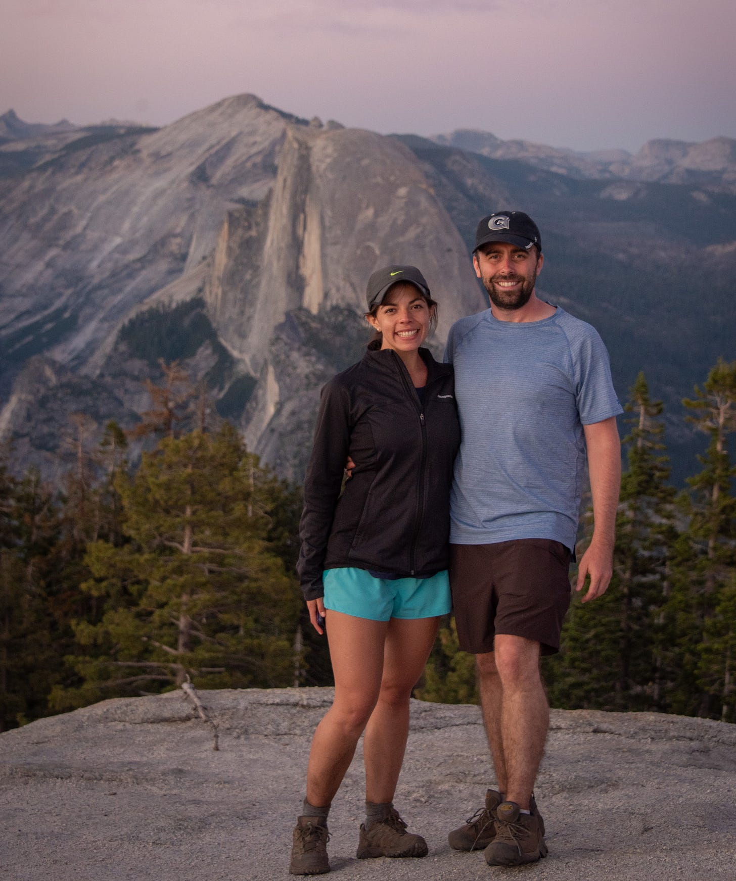 Jeff and fiancee hiking, travel mentors