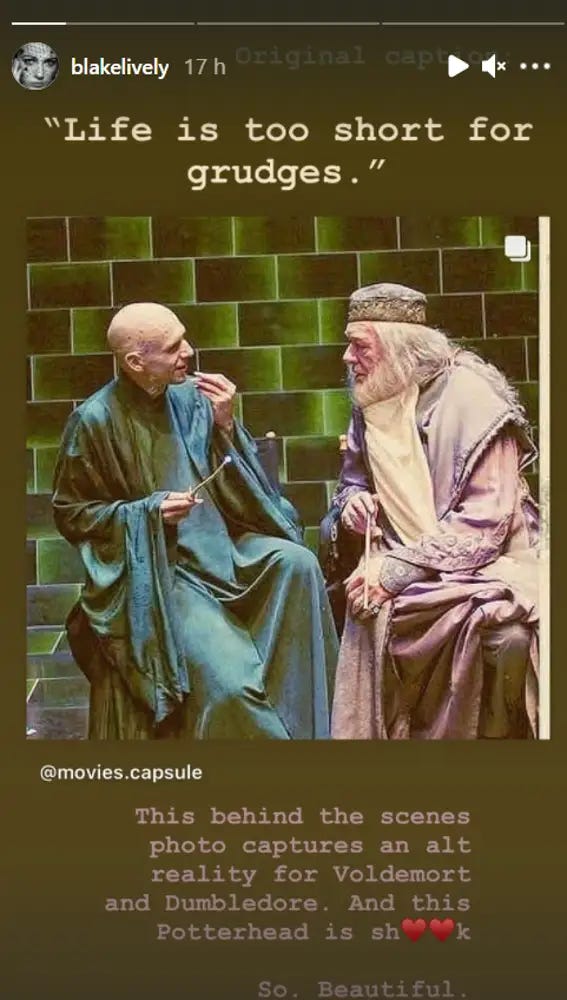 Blake Livey sube esta foto de Voldemort y Dumbledore 