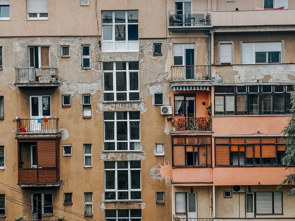 A vista do meu apartamento em Belgado