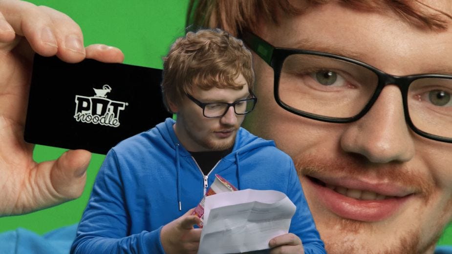 Ed Sheeran's Doppelgänger is Offering a Pot Noodle Black Card to Other Celebrity Lookalikes