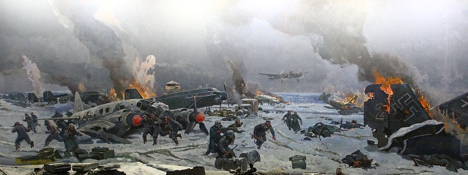 Diorama, Stalingrad, Volgograd, Soldats