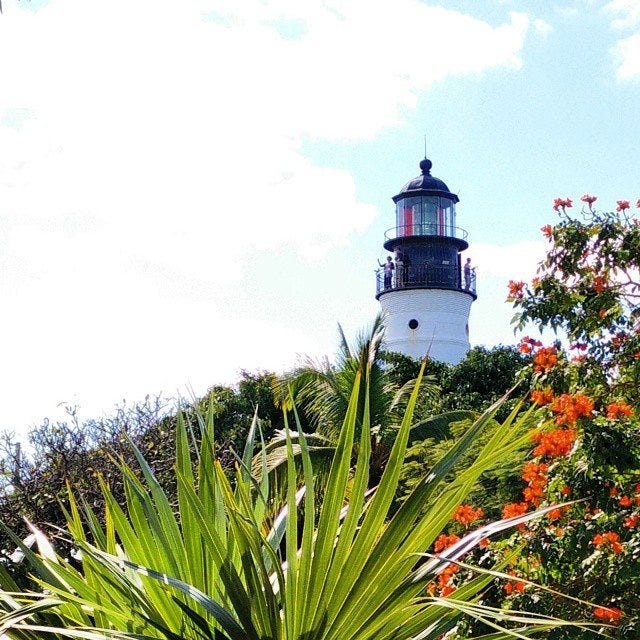 A lighthouse in Key West.