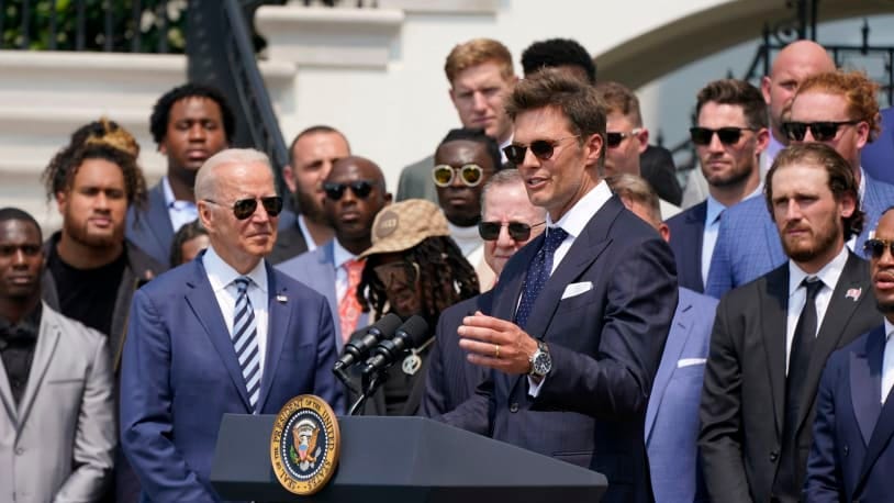Tom Brady jokes with Biden that half the country doesn&#39;t believe the  Buccaneers won either | The Week