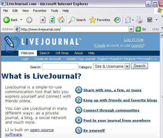 How To Start A Blog: on livejournal.com