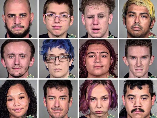 Dysgenic Physiognomy in ANTIFA mugshots