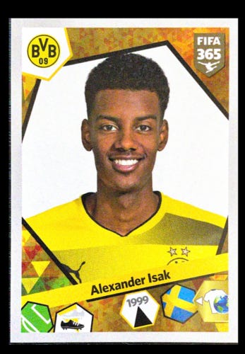 2017-Panini-Alexander-Isak-Borussia-Dortmund-No-301-FIFA-365-Rookie