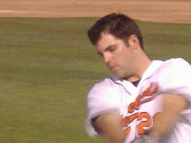 Brian Valichka is the picture of concentration as he gets ready for a recent game.