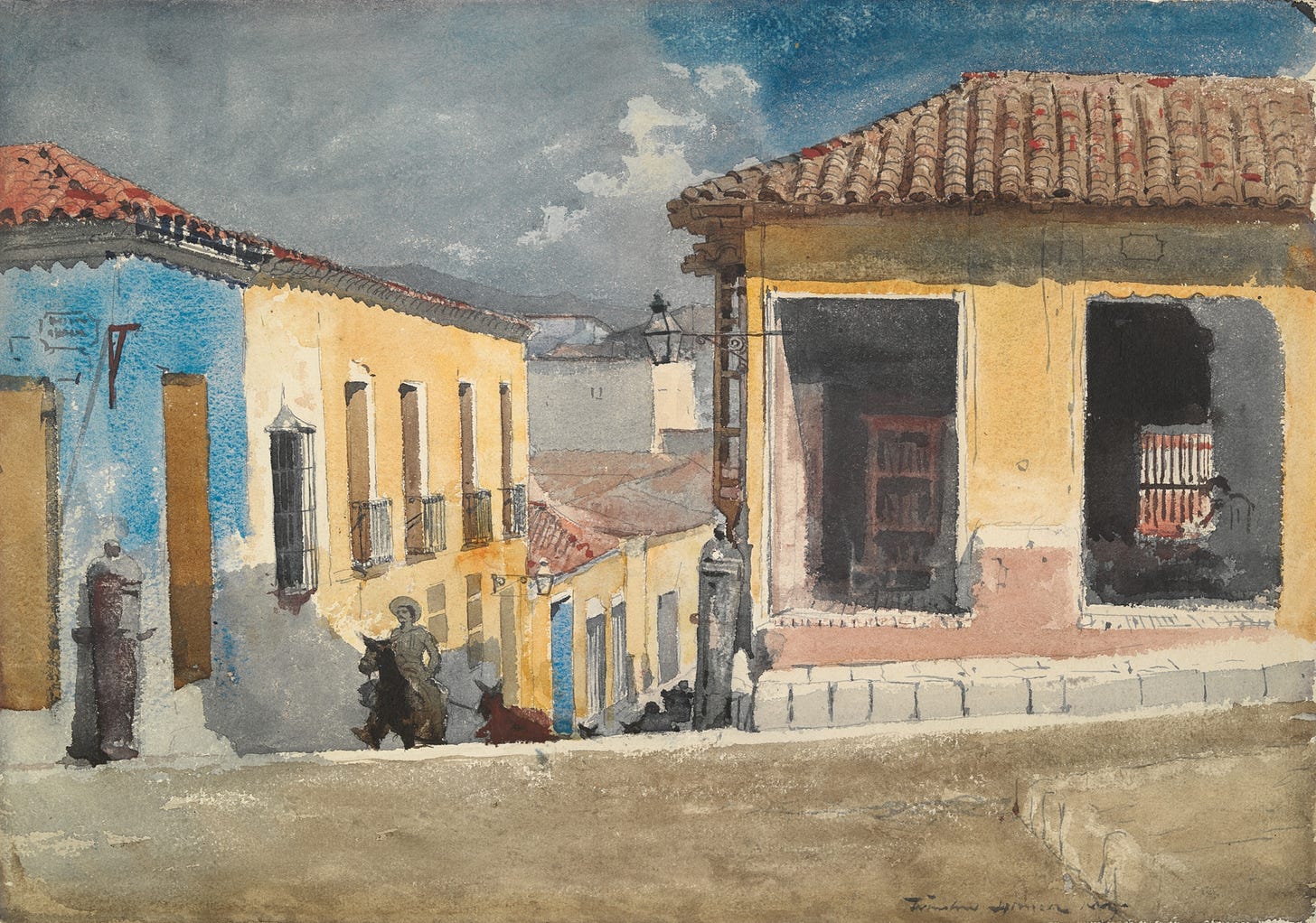 Santiago de Cuba; Street Scene (1885)