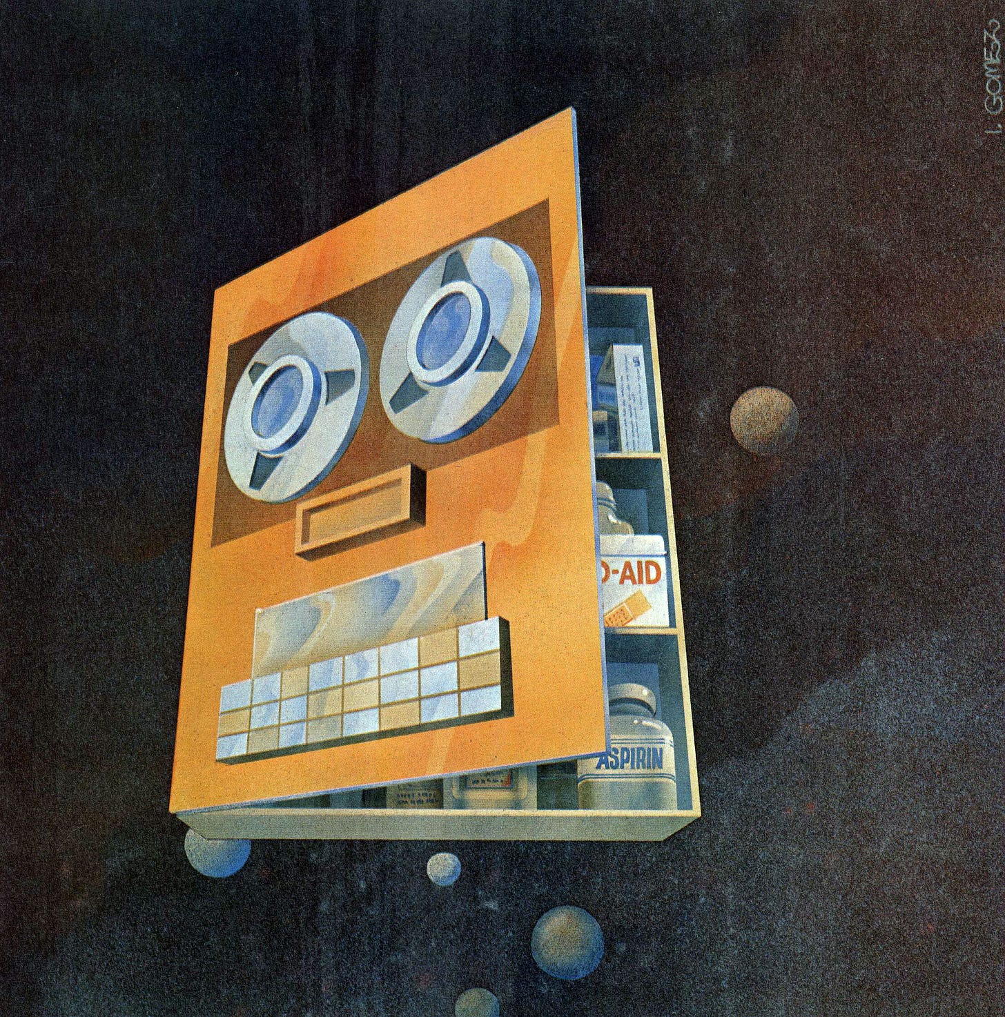 I. Gomez, Detail from cover of _IEEE Computer_, Jan. 1971