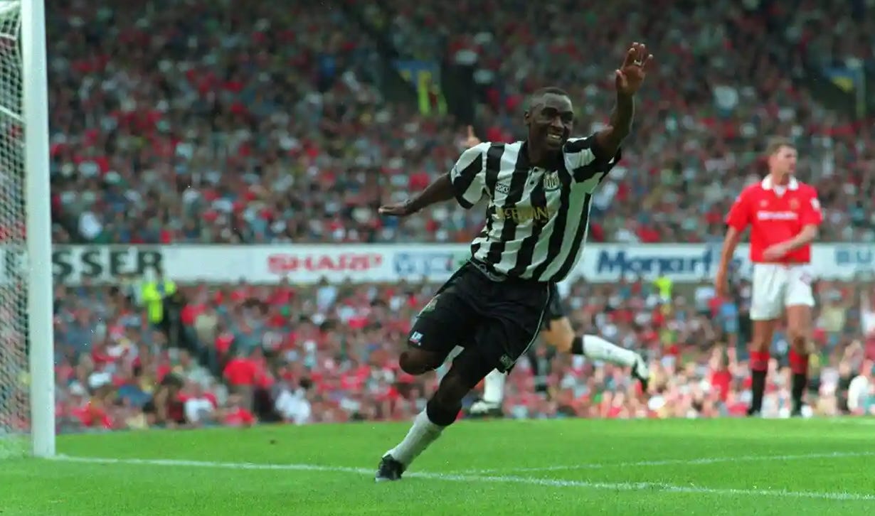 Andy Cole, former Newcastle and Man United football star and champion of kidney disease since his diagnosis of kidney failure and subsequent transplant    Photograph: Colorsport/Rex/Shutterstock