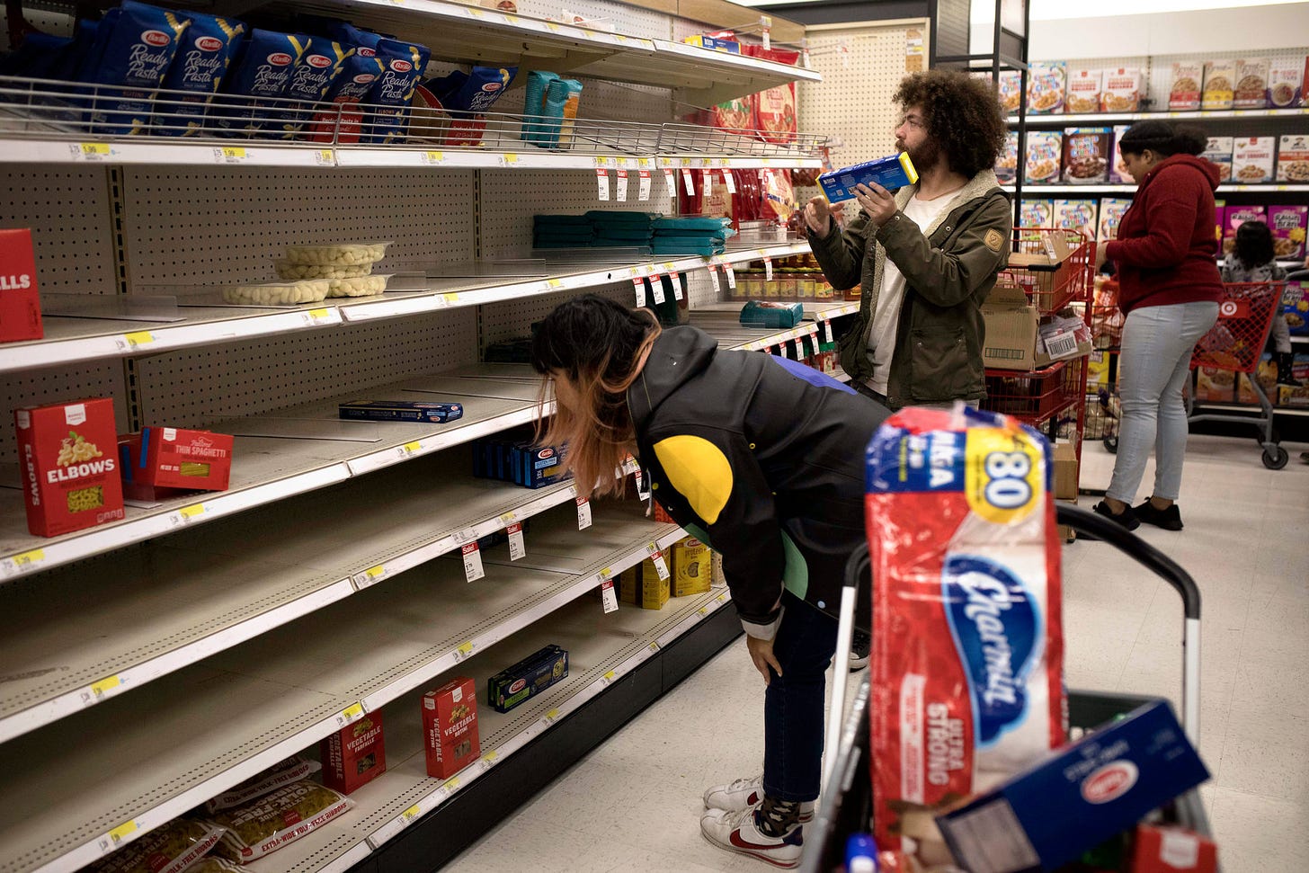 Panicked Shoppers Empty Shelves as Coronavirus Anxiety Rises - The New York  Times
