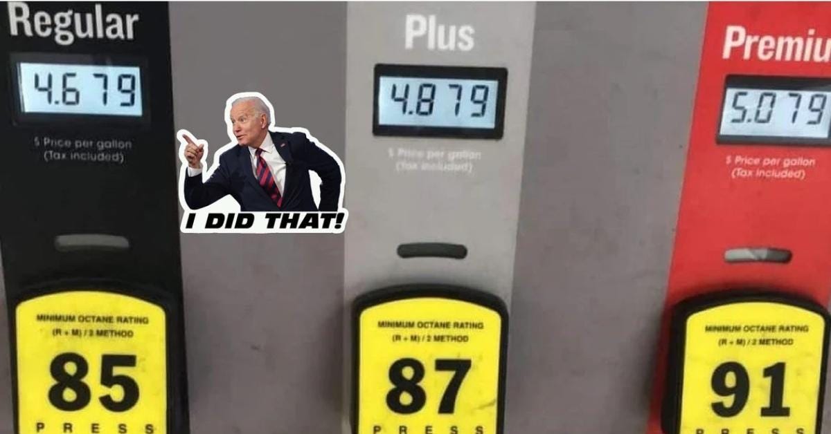Biden “I Did That!” Stickers Appear on Gas Pumps Nationwide