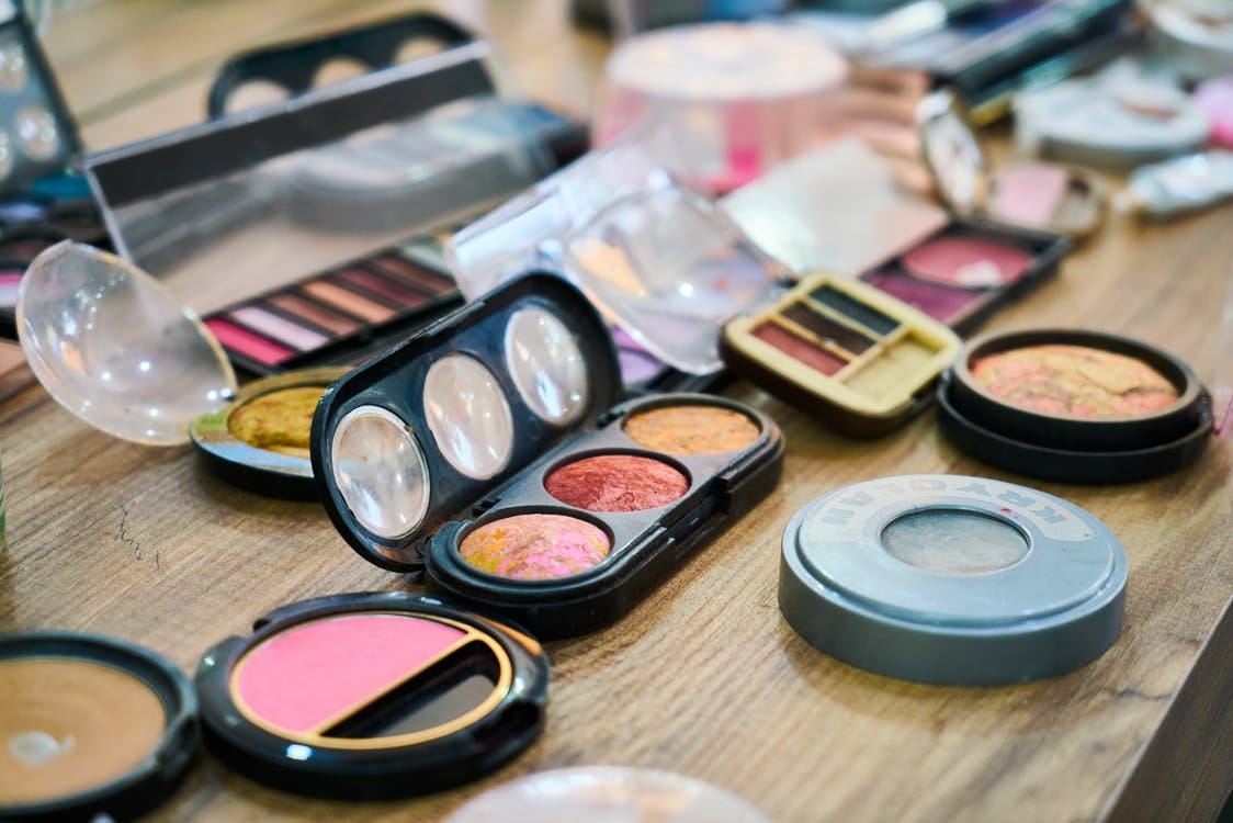 Free Variety of Makeup Products Stock Photo