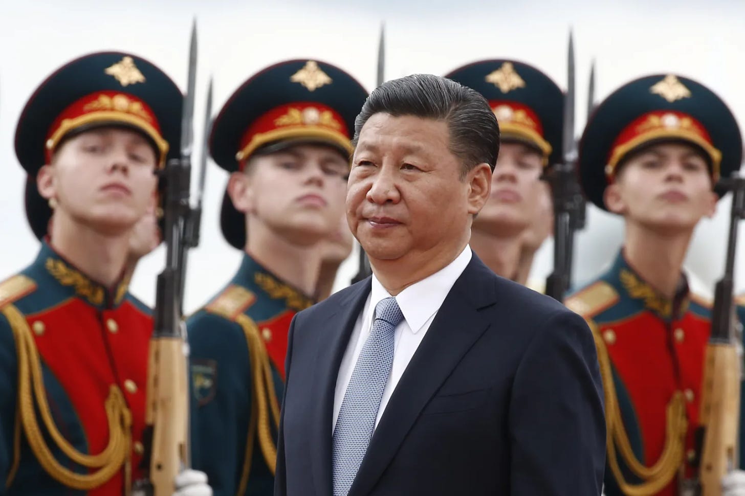 Xi Jinping arriving in Moscow, July 2017