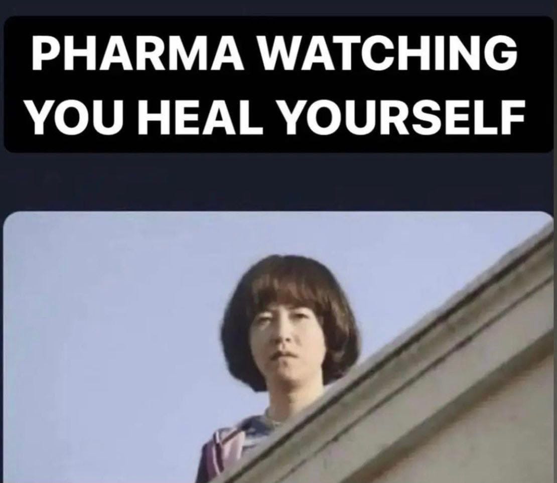 May be an image of 1 person and text that says 'PHARMA WATCHING YOU HEAL YOURSELF'