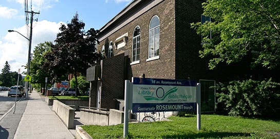Ottawa Public Library Rosemount Branch. Photo via OPL.