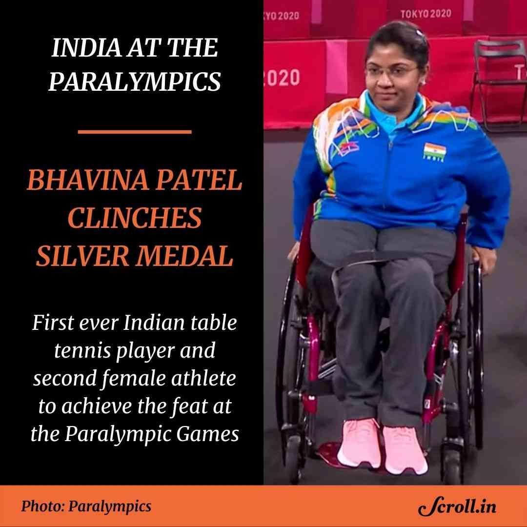 Bhavina Patel, the first Indian Table tennis player to win a medal at Paralympics