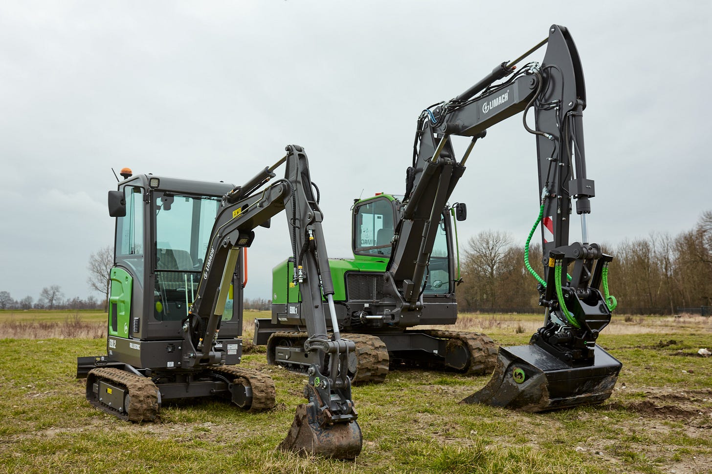 All-electric excavators