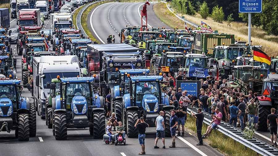 Dutch farmer protests derail emissions plan - Farmers Weekly