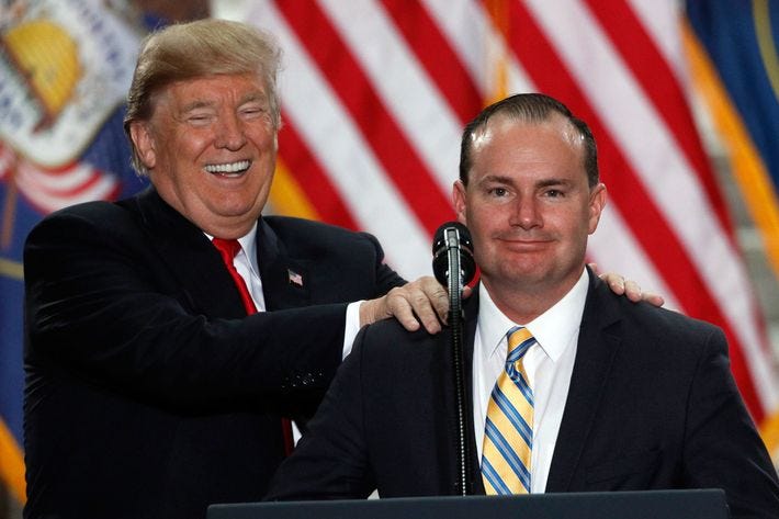 Trump and Mike Lee