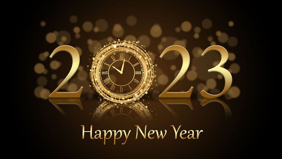 Happy New Year, Fireworks, Holiday, Greeting, 2023
