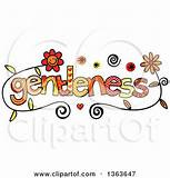 Clipart of Colorful Sketched Gentleness Word Art - Royalty Free Vector Illustration by Prawny ...