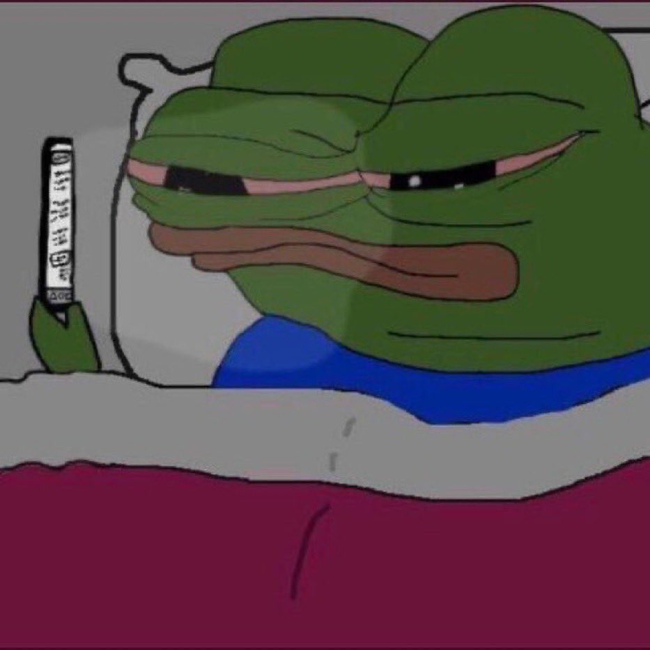 reactions on Twitter: "sad angry red eyes pepe frog in bed looking at phone  https://t.co/KEOmT4JOyW" / Twitter